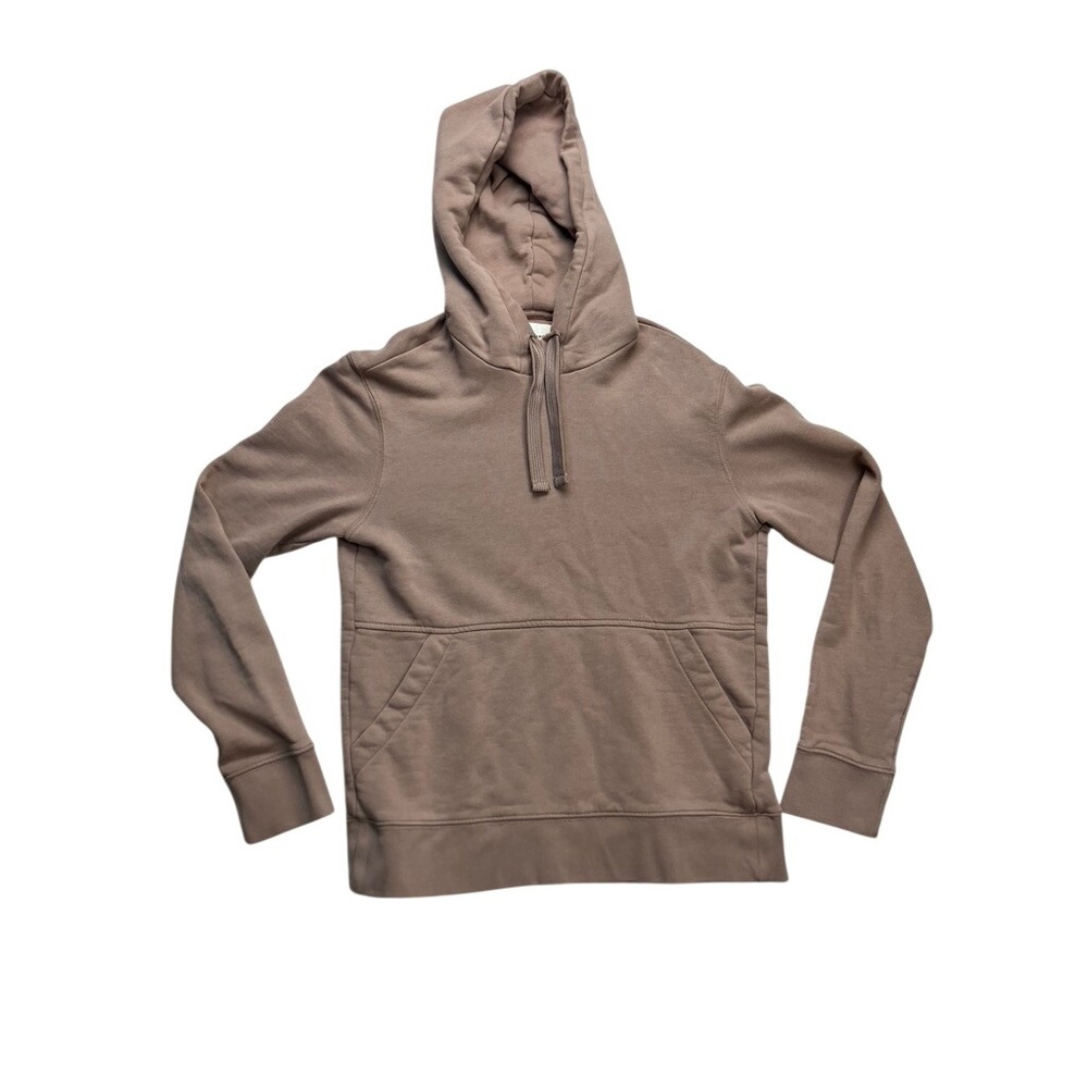 Club Monaco Hoodie Womens XS Mauve Brown Cotton Pullover Loungewear Clean Girl
